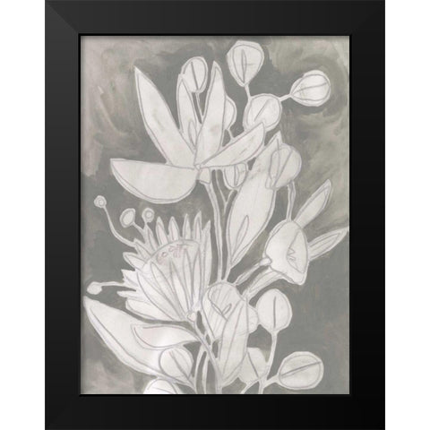Spectral Blooms I Black Modern Wood Framed Art Print by Vess, June Erica