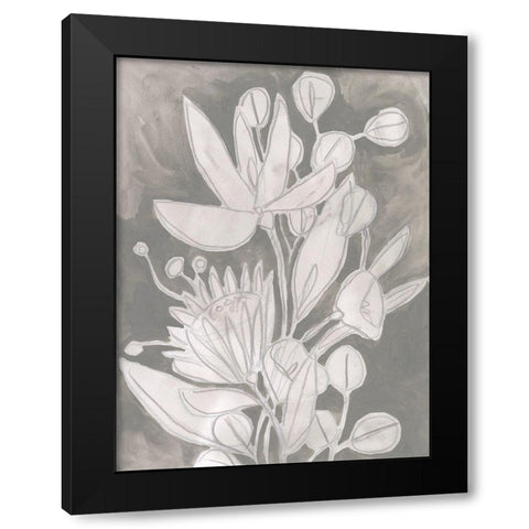 Spectral Blooms I Black Modern Wood Framed Art Print with Double Matting by Vess, June Erica