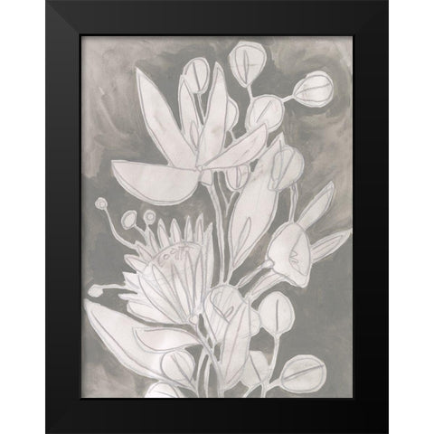 Spectral Blooms I Black Modern Wood Framed Art Print by Vess, June Erica
