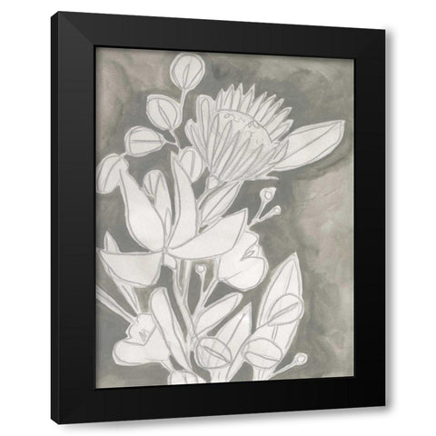 Spectral Blooms II Black Modern Wood Framed Art Print by Vess, June Erica