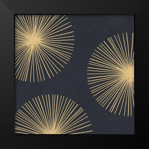 Bursts I Black Modern Wood Framed Art Print by Caroline, Emma