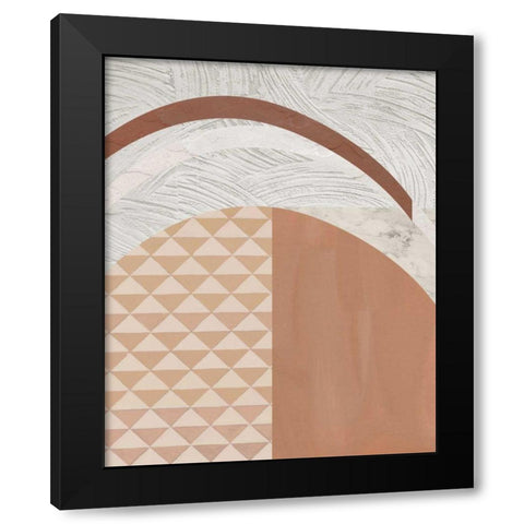 Mountain Glow I Black Modern Wood Framed Art Print with Double Matting by Wang, Melissa