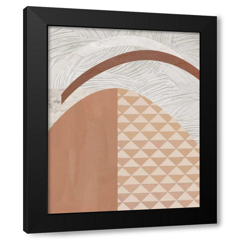 Mountain Glow II Black Modern Wood Framed Art Print with Double Matting by Wang, Melissa