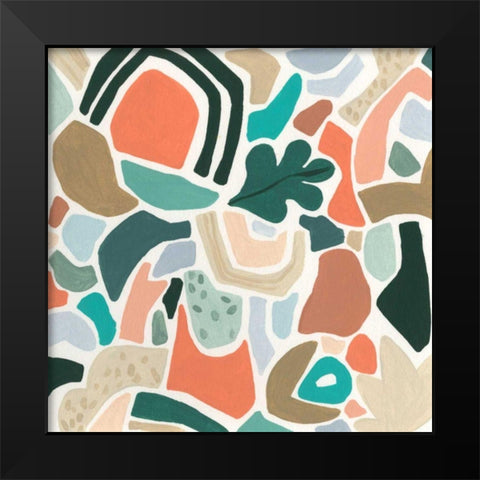 Tonal Aggregate II Black Modern Wood Framed Art Print by Vess, June Erica