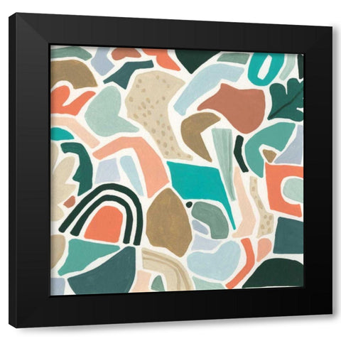 Tonal Aggregate III Black Modern Wood Framed Art Print by Vess, June Erica