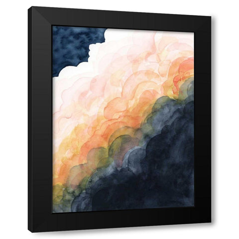 Sunset Storm II Black Modern Wood Framed Art Print with Double Matting by Popp, Grace