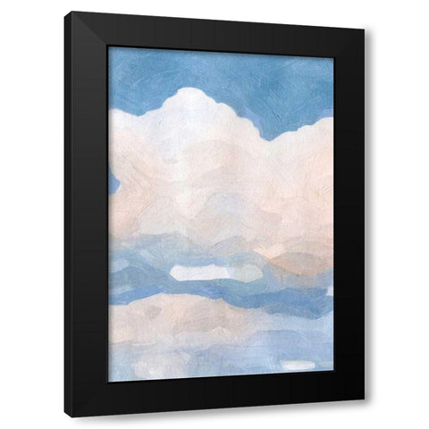The Clouds II Black Modern Wood Framed Art Print with Double Matting by Caroline, Emma