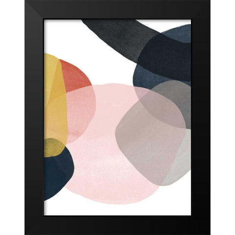 Layer Cycle III Black Modern Wood Framed Art Print by Vess, June Erica