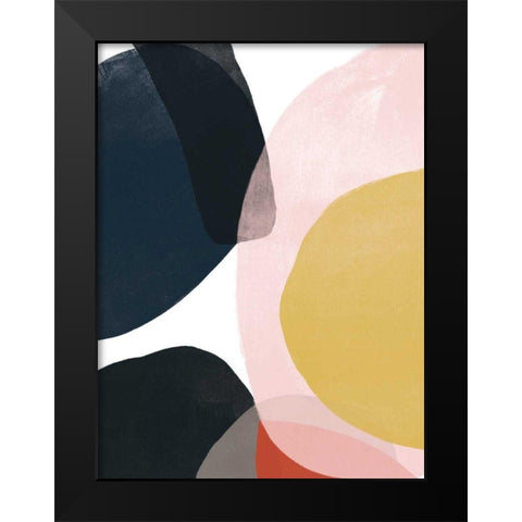 Layer Cycle IV Black Modern Wood Framed Art Print by Vess, June Erica
