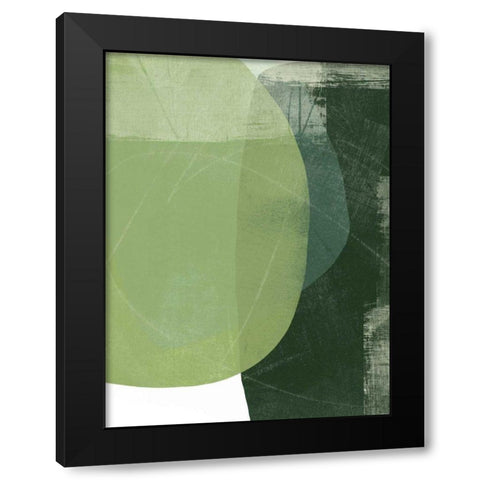Verdant Arc II Black Modern Wood Framed Art Print by Vess, June Erica