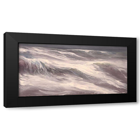 Unsettled Seas Black Modern Wood Framed Art Print with Double Matting by Finch, Sheila