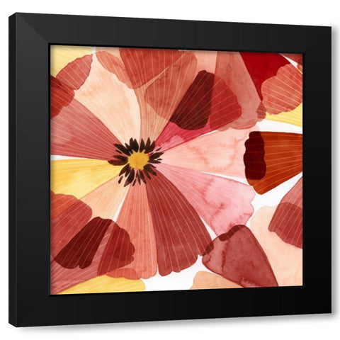 Elementary Flora I Black Modern Wood Framed Art Print with Double Matting by Popp, Grace