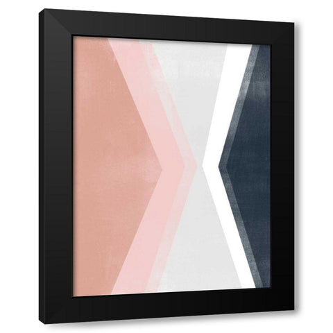 Casual Angle I Black Modern Wood Framed Art Print by Vess, June Erica