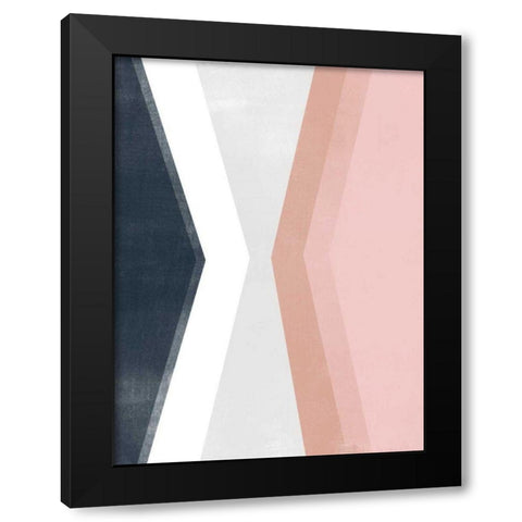Casual Angle II Black Modern Wood Framed Art Print by Vess, June Erica