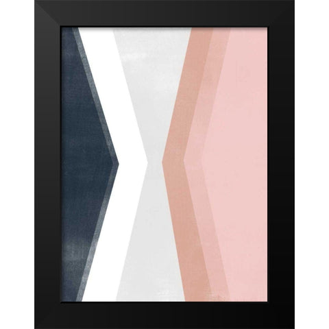 Casual Angle II Black Modern Wood Framed Art Print by Vess, June Erica