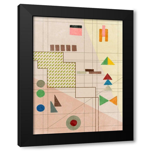 Dreaming Nebula II Black Modern Wood Framed Art Print with Double Matting by Wang, Melissa