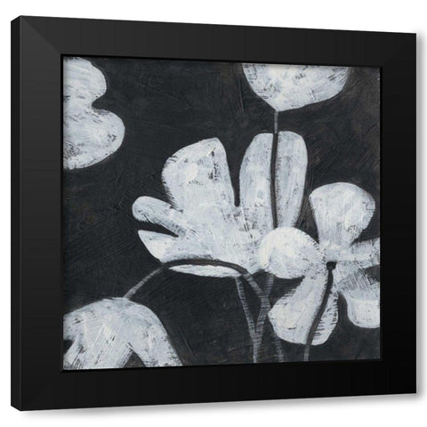Monochrome Meadow I Black Modern Wood Framed Art Print with Double Matting by Vess, June Erica