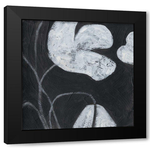 Monochrome Meadow IV Black Modern Wood Framed Art Print with Double Matting by Vess, June Erica