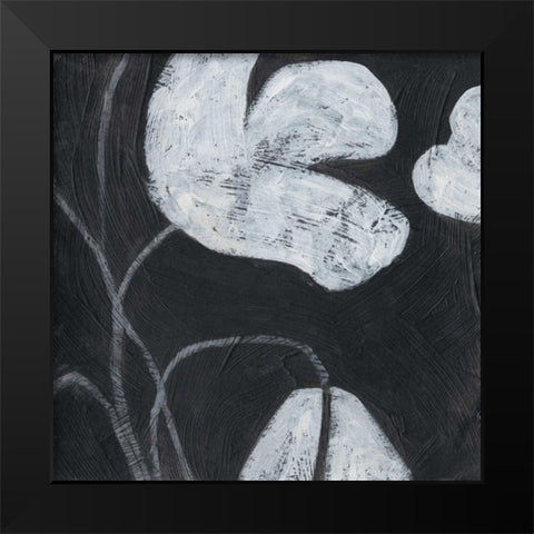 Monochrome Meadow IV Black Modern Wood Framed Art Print by Vess, June Erica