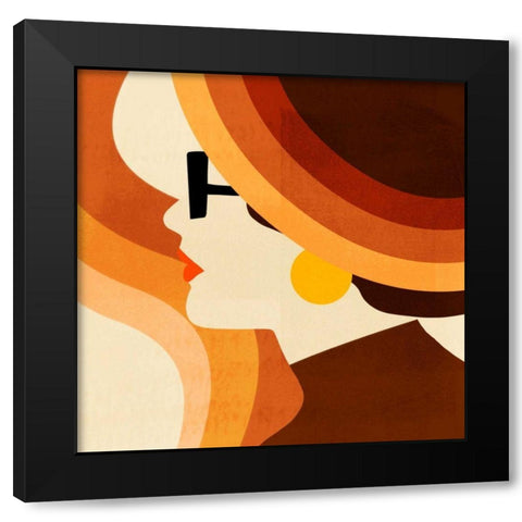 Sunseeker Portrait I Black Modern Wood Framed Art Print by Borges, Victoria