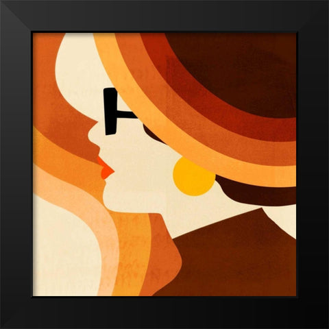 Sunseeker Portrait I Black Modern Wood Framed Art Print by Borges, Victoria