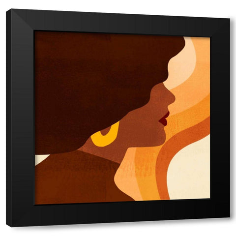 Sunseeker Portrait II Black Modern Wood Framed Art Print with Double Matting by Borges, Victoria