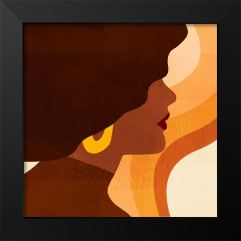 Sunseeker Portrait II Black Modern Wood Framed Art Print by Borges, Victoria