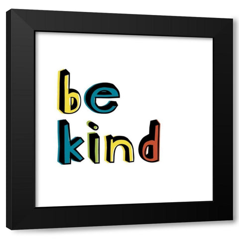 Kind Kids I Black Modern Wood Framed Art Print by Fagalde, Jarman