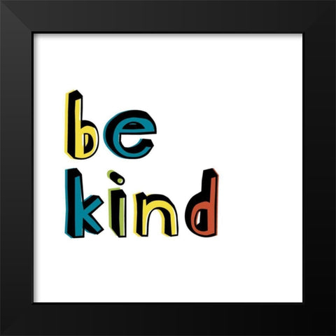 Kind Kids I Black Modern Wood Framed Art Print by Fagalde, Jarman