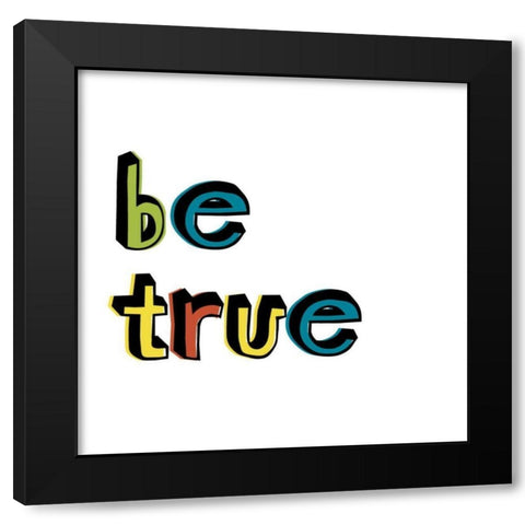 Kind Kids III Black Modern Wood Framed Art Print with Double Matting by Fagalde, Jarman