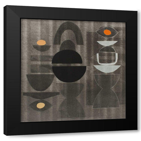 Seeing Monotype Black Modern Wood Framed Art Print by Delamater, Rob
