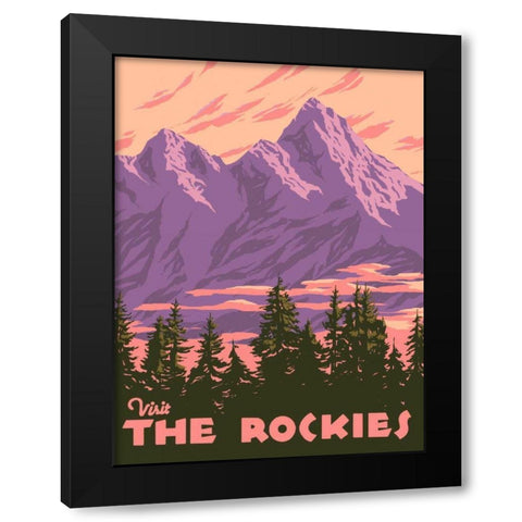 American Wayfarer I Black Modern Wood Framed Art Print with Double Matting by Green, Jacob
