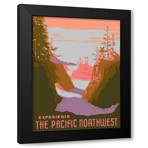 American Wayfarer III Black Modern Wood Framed Art Print by Green, Jacob