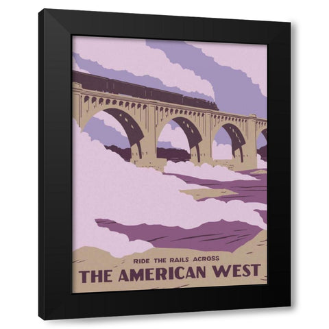 American Wayfarer IV Black Modern Wood Framed Art Print by Green, Jacob