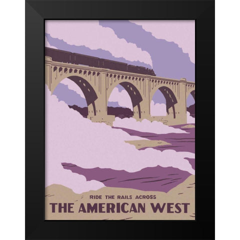 American Wayfarer IV Black Modern Wood Framed Art Print by Green, Jacob