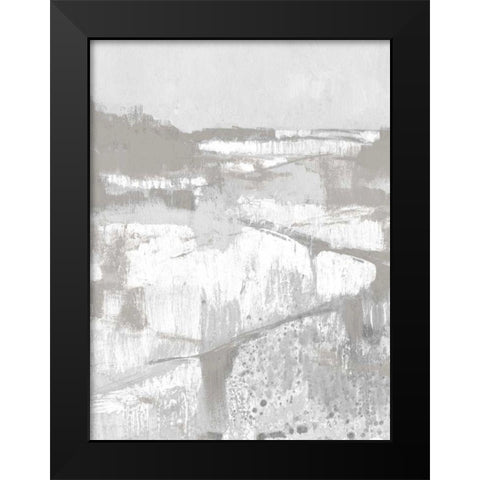 Neutral Fields II Black Modern Wood Framed Art Print by Goldberger, Jennifer