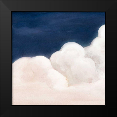 Cloudy Night II Black Modern Wood Framed Art Print by Studio W
