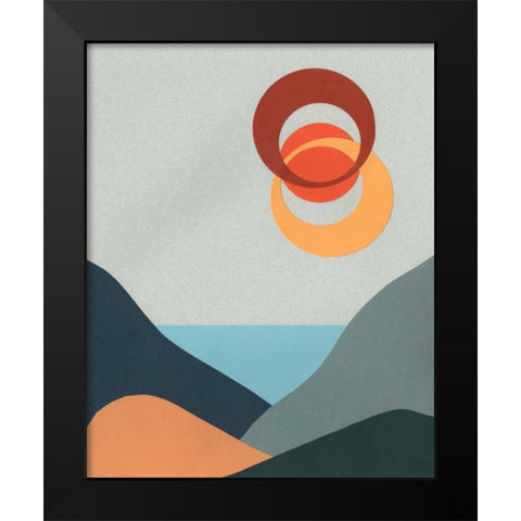 Madera Heat I Black Modern Wood Framed Art Print by Moore, Regina
