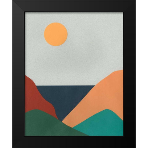 Madera Heat II Black Modern Wood Framed Art Print by Moore, Regina