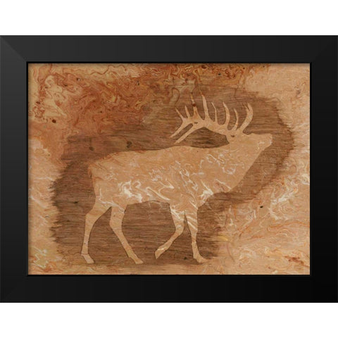Lodge Chaperone III Black Modern Wood Framed Art Print by Moore, Regina