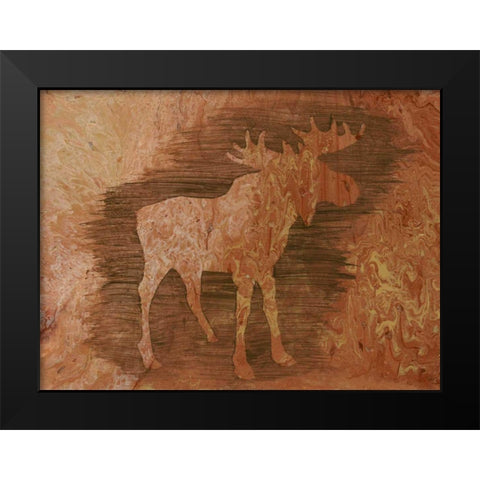 Lodge Chaperone IV Black Modern Wood Framed Art Print by Moore, Regina