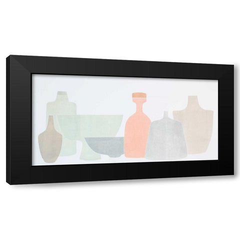Sweet Pottery Shapes I Black Modern Wood Framed Art Print with Double Matting by Delamater, Rob