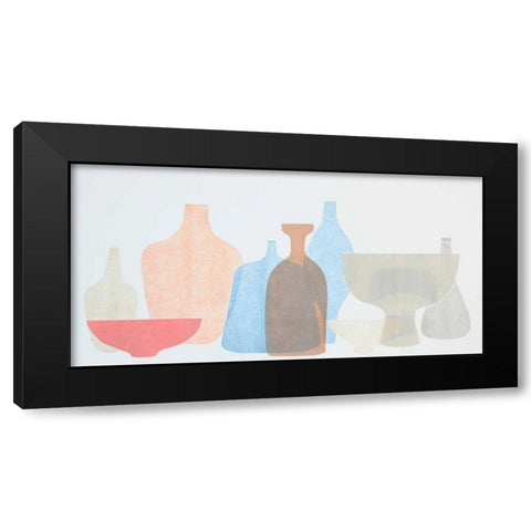 Sweet Pottery Shapes II Black Modern Wood Framed Art Print with Double Matting by Delamater, Rob