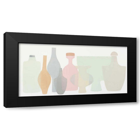 Sweet Pottery Shapes III Black Modern Wood Framed Art Print by Delamater, Rob
