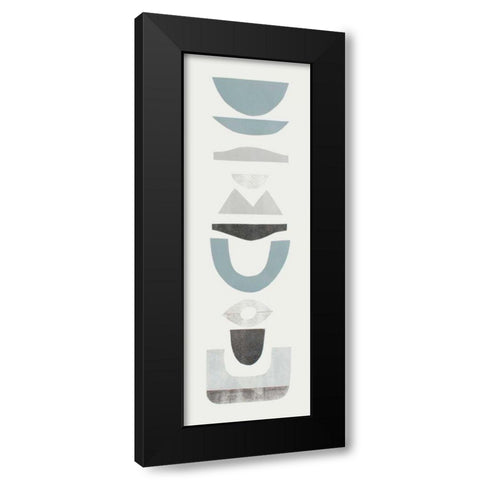 Neutral Totems II Black Modern Wood Framed Art Print by Delamater, Rob