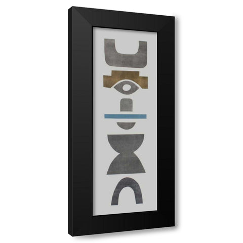 Neutral Totems V Black Modern Wood Framed Art Print by Delamater, Rob