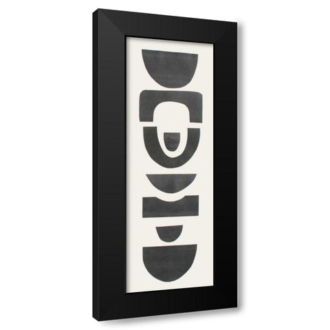 Neutral Totems X Black Modern Wood Framed Art Print by Delamater, Rob