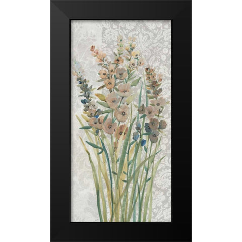 Patch of Wildflowers I Black Modern Wood Framed Art Print by OToole, Tim
