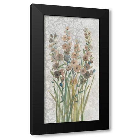 Patch of Wildflowers II Black Modern Wood Framed Art Print with Double Matting by OToole, Tim