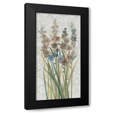 Patch of Wildflowers III Black Modern Wood Framed Art Print with Double Matting by OToole, Tim